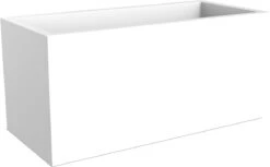 Elho Vivo Matt Finish Lang Wielen 90 - Grote Staande Plantenbak Voor Binnen & Buiten - Gemaakt Van Gereycled Plastic - L 39 X W 88 X H 41 Cm - Wit -Tuinartikelen Winkel 1200x744 3