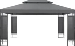 Paviljoen Lanciano Partytent 4x3x2,65 Cm Donkergrijs 10 Paviljoen Lanciano Partytent 4x3x2,65 Cm Donkergrijs -Tuinartikelen Winkel 1200x746 1