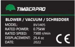 TIMBERPRO - Bladblazer - Benzine - Met Zuig En Versnipperfunctie - Blaassnelheid 225 Km/h - Opvangzak 45 L -Tuinartikelen Winkel 1200x747 4