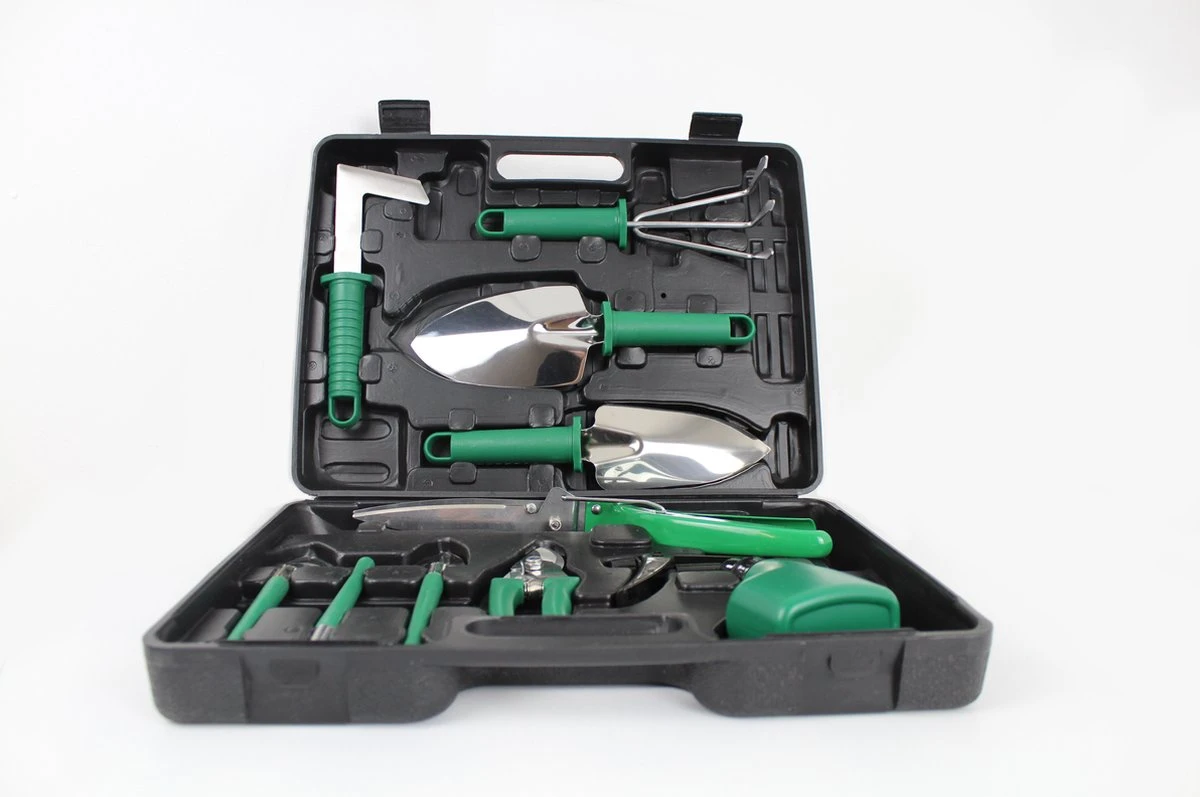 Tuingereedschap Set Tuinierset 10 Delig - Snoeischaar Tuinschaar Bloemenschaar Tuinschepje Plantenspuit Handhark 1 Tuingereedschap Set Tuinierset 10 Delig - Snoeischaar Tuinschaar Bloemenschaar Tuinschepje Plantenspuit Handhark