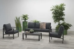 Garden Impressions Durban Loungeset - 4-delig - Zwart -Tuinartikelen Winkel 1200x800 11