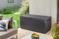 Opbergbox Tuin - Kussenbox Waterdicht - Bruin - Zitbox Kussenbox Voor Buiten - Voor Tuinmeubelen - Tuinkussens - Opberg Tuin - Kussenboxen - XL - Groot - 305 Liter -Tuinartikelen Winkel 1200x800 131