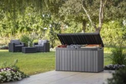 Keter Darwin Opbergbox - 570L - 142,5x65,5x78,2cm - Grijs -Tuinartikelen Winkel 1200x800 146