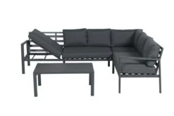 Garden Impressions Lexinton Loungeset - Verstelbaar - Aluminium - Zwart -Tuinartikelen Winkel 1200x800 200