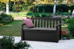 Keter Eden Garden Bench Opbergbank - 265L - 140x60x84cm - Zwart/Grijs 11 Keter Eden Garden Bench Opbergbank - 265L - 140x60x84cm - Zwart/Grijs -Tuinartikelen Winkel 1200x800 26