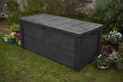 Keter Westwood Opbergbox - 570 L - 155x72.4x64.4 Cm - Grafiet -Tuinartikelen Winkel 1200x801 1