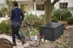 Keter Westwood Opbergbox - 570 L - 155x72.4x64.4 Cm - Grafiet -Tuinartikelen Winkel 1200x801 4