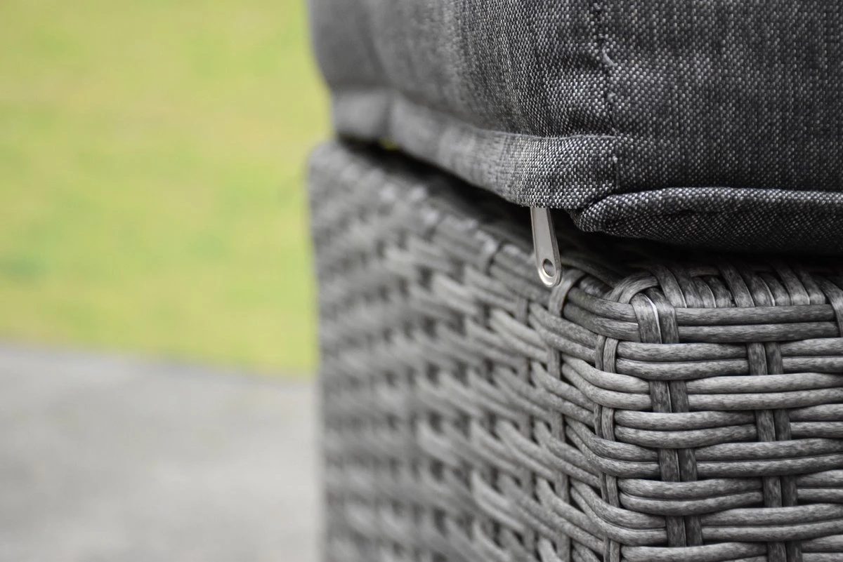 New Castle Stoel-bank Dining Loungeset 6-delig Antraciet 4 New Castle Stoel-bank Dining Loungeset 6-delig Antraciet - Image 4