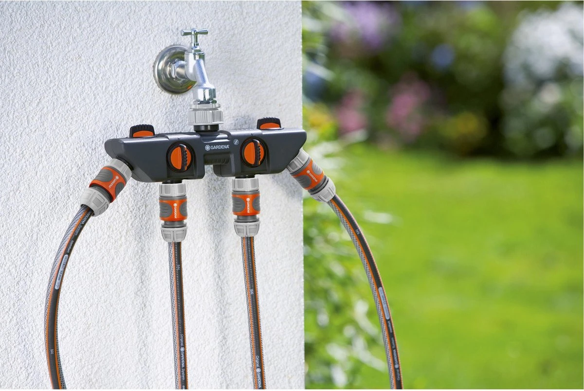 GARDENA - Waterverdeler - Slangkoppeling - 4 Uitgangen 2 GARDENA - Waterverdeler - Slangkoppeling - 4 Uitgangen - Image 2