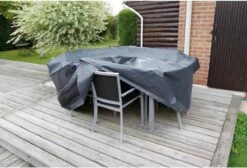 Nature - Tuinmeubelhoes - Beschermhoes Voor Tafel (rechthoekig) - H90 X 225 X 143cm -Tuinartikelen Winkel 1200x816