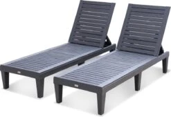 Set Van 2 Ligstoelen, PIA, Ligstoel Met Verschillende Standen, Van Kunststof, Zwart 7 Set Van 2 Ligstoelen, PIA, Ligstoel Met Verschillende Standen, Van Kunststof, Zwart -Tuinartikelen Winkel 1200x820 3