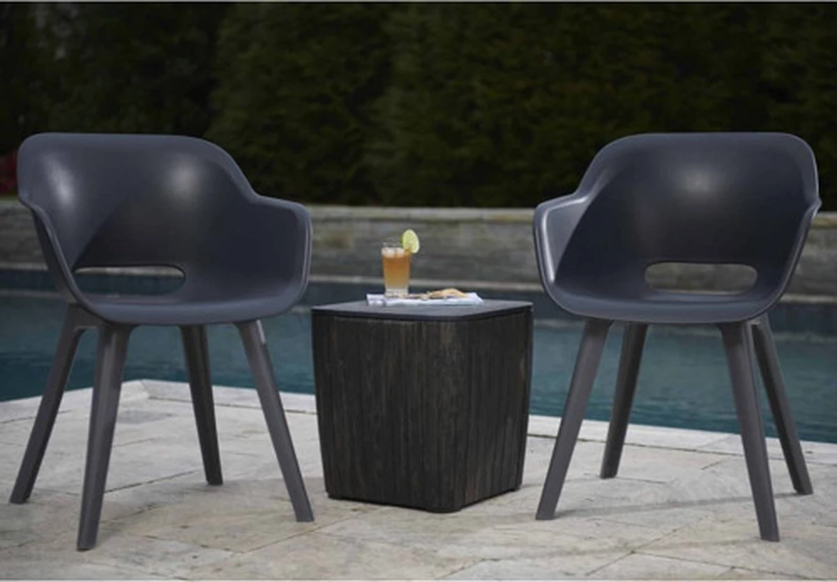 Allibert Akola Tuinstoelen - 2 Stuks -56,5x55x80cm - Donkergrijs 16 Allibert Akola Tuinstoelen - 2 Stuks -56,5x55x80cm - Donkergrijs - Image 16