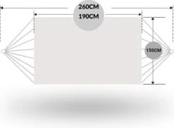 Dubbele Hangmat Zwart Met Spreidstok - 1 Of 2 Persoons - Lig Oppervlak 190x150cm - Lengte 260cm -Tuinartikelen Winkel 1200x880 1