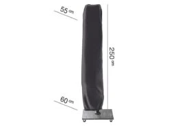 AeroCover Parasolhoes - Zweef Parasols - Grijs - 250x55 Cm (HxB) -Tuinartikelen Winkel 1200x900