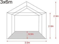 MaxxGarden Partytent - Paviljoen - 3x6m - Incl. Zijwanden - Waterdicht - Antraciet 8 MaxxGarden Partytent - Paviljoen - 3x6m - Incl. Zijwanden - Waterdicht - Antraciet -Tuinartikelen Winkel 1200x902