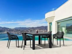 Air XL Stapelbare Tuinstoel Set Van 4 Stuks - Zwart 5 Air XL Stapelbare Tuinstoel Set Van 4 Stuks - Zwart -Tuinartikelen Winkel 1200x913 1