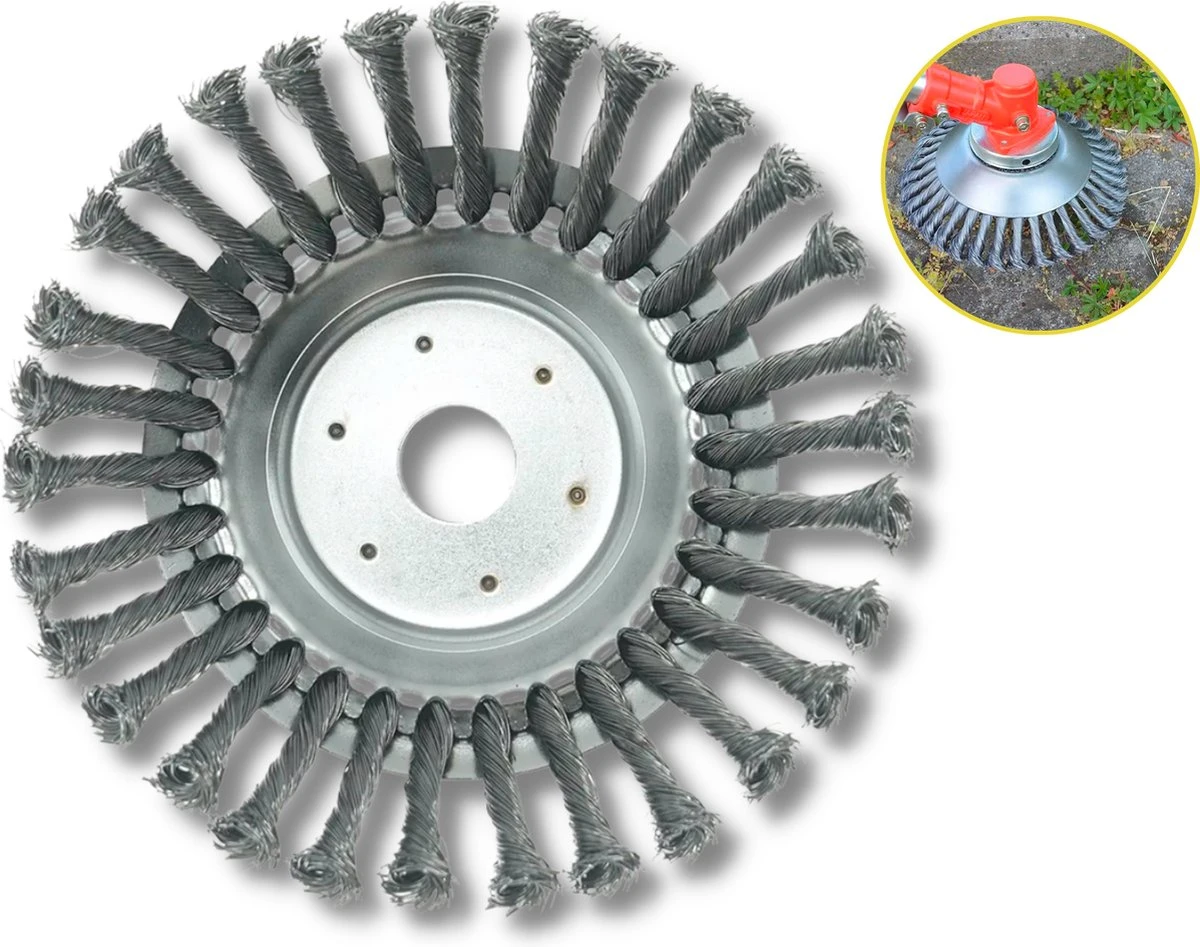 Merkloos Onkruidborstel Voor Bosmaaier | 200mm 20 Cm Staalborstel Nieuw | Universele Onkruidborstel 200 Mm - Onkruidverwijderaar - Voegenborstel - Grastrimmer 1 Merkloos Onkruidborstel Voor Bosmaaier | 200mm 20 Cm Staalborstel Nieuw | Universele Onkruidborstel 200 Mm - Onkruidverwijderaar - Voegenborstel - Grastrimmer
