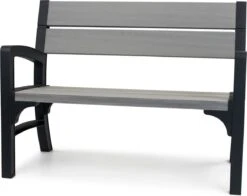 Keter Montero Tuinbank – 2-personen - 120x61x91cm - Grafiet -Tuinartikelen Winkel 1200x954