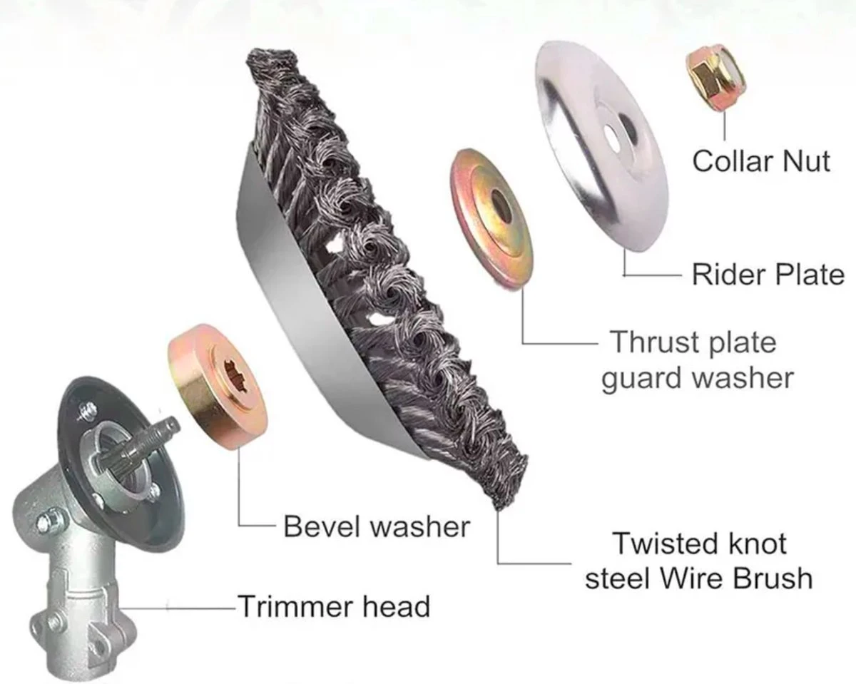 Merkloos Onkruidborstel Voor Bosmaaier | 200mm 20 Cm Staalborstel Nieuw | Universele Onkruidborstel 200 Mm - Onkruidverwijderaar - Voegenborstel - Grastrimmer 5 Merkloos Onkruidborstel Voor Bosmaaier | 200mm 20 Cm Staalborstel Nieuw | Universele Onkruidborstel 200 Mm - Onkruidverwijderaar - Voegenborstel - Grastrimmer - Image 5