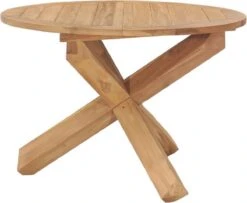 VidaXL Tuintafel Ø110x75 Cm Massief Teakhout -Tuinartikelen Winkel 1200x985