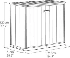 Keter Patio Store Opbergkast - 139,5x77x120cm - Grijs 18 Keter Patio Store Opbergkast - 139,5x77x120cm - Grijs -Tuinartikelen Winkel 1200x995 1