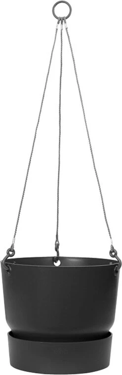 Elho Greenville Hangschaal 24 - Bloempot Voor Balkonbuiten - Ø 23.5 X H 20.5 Cm - Zwart/Living Black -Tuinartikelen Winkel 393x1200 2