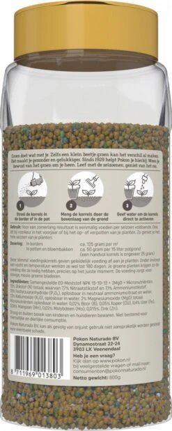 Pokon Voedingskorrels Voor Groene Planten - 800gr - 180 Dagen Voeding - Plantenvoeding -Tuinartikelen Winkel 480x1200 2