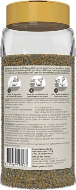 Pokon Voedingskorrels Voor Groene Planten - 800gr - 180 Dagen Voeding - Plantenvoeding -Tuinartikelen Winkel 482x1200