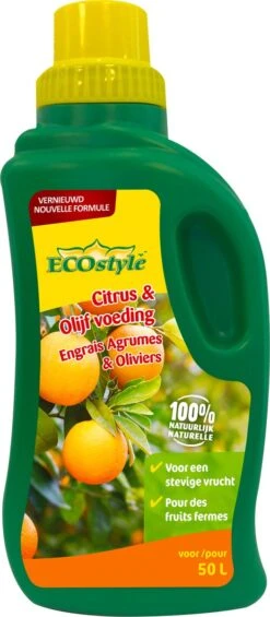 ECOstyle Citrus & Olijf Voeding - Stevige Vrucht - Langdurige Werking - Voor Alle Mediterrane Planten En Bomen 500 ML 7 ECOstyle Citrus & Olijf Voeding - Stevige Vrucht - Langdurige Werking - Voor Alle Mediterrane Planten En Bomen 500 ML -Tuinartikelen Winkel 525x1200 1