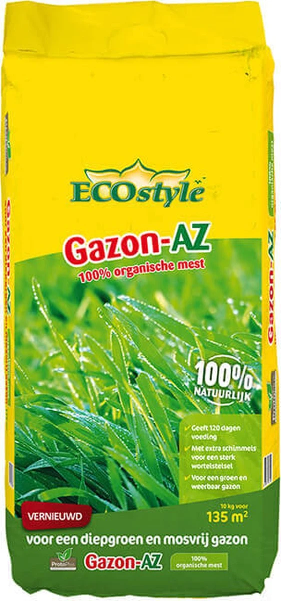 ECOstyle Gazon AZ Organische Gazonmest – Voor Diepgroen En Sterk Gazon – Geeft Tot 120 Dagen Voeding – Werkt Tegen Mos - 265 M² - 20 KG 6 ECOstyle Gazon AZ Organische Gazonmest – Voor Diepgroen En Sterk Gazon – Geeft Tot 120 Dagen Voeding – Werkt Tegen Mos - 265 M² - 20 KG - Image 6