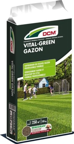 DCM Vital-Green Gazon - Gazonmest - Gazonmeststof Met MINIGRAN® Technology - 250m2 - 10 Kg