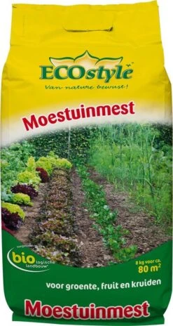 ECOStyle Moestuinmest Voor Eetbare Gewassen - Voor Fruit En Moestuin - Rijk Aan Kalium - 120 Dagen Voeding - 80 M² - 8 KG 11 ECOStyle Moestuinmest Voor Eetbare Gewassen - Voor Fruit En Moestuin - Rijk Aan Kalium - 120 Dagen Voeding - 80 M² - 8 KG -Tuinartikelen Winkel 639x1200 1