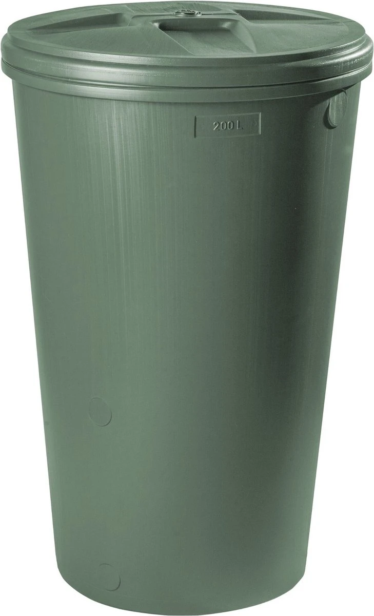 Regenton 200L - Groen (incl. Kraan + Deksel) 1 Regenton 200L - Groen (incl. Kraan + Deksel)