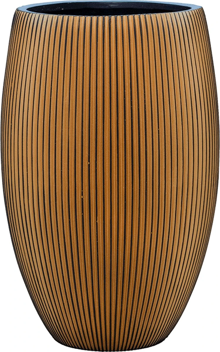 Capi Europe - Vaas Elegant Deluxe Groove XL - 40x61 - Goud - Bloempot Voor Binnen - Opening ⌀29 - GVGB1131 3 Capi Europe - Vaas Elegant Deluxe Groove XL - 40x61 - Goud - Bloempot Voor Binnen - Opening ⌀29 - GVGB1131 - Image 3