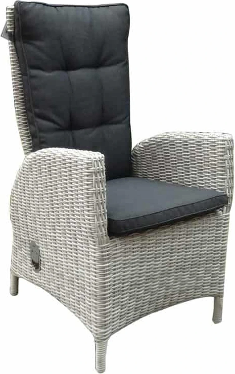 Menorca Dining Tuinstoel Verstelbaar Wit Grijs 8 Menorca Dining Tuinstoel Verstelbaar Wit Grijs - Image 8