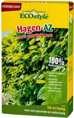 ECOstyle Hagen-AZ Organische Haag Meststof - Tuinmest Voor Diepgroen Blad - Nieuwe & Bestaande Beplanting - 30 M Haag - 1,6 KG -Tuinartikelen Winkel 758x1200 2