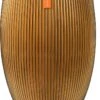 Capi Europe - Vaas Elegant Deluxe Groove XL - 40x61 - Goud - Bloempot Voor Binnen - Opening ⌀29 - GVGB1131