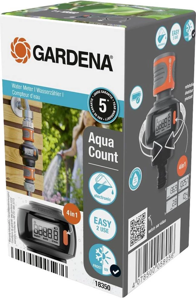 GARDENA AquaCount 18350-20 Watermeter Werkt Op Batterijen 2 GARDENA AquaCount 18350-20 Watermeter Werkt Op Batterijen - Image 2
