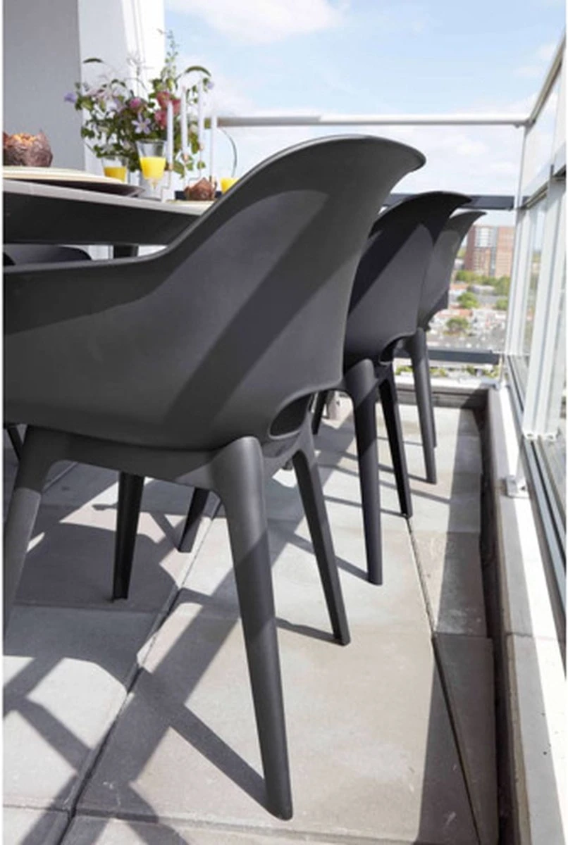 Allibert Akola Tuinstoelen - 2 Stuks -56,5x55x80cm - Donkergrijs 19 Allibert Akola Tuinstoelen - 2 Stuks -56,5x55x80cm - Donkergrijs - Image 19