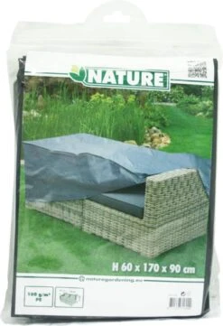 Nature - Tuinmeubelhoes - Beschermhoes Voor Loungebank - 2-zits - H60 X 170 X 90cm -Tuinartikelen Winkel 822x1200