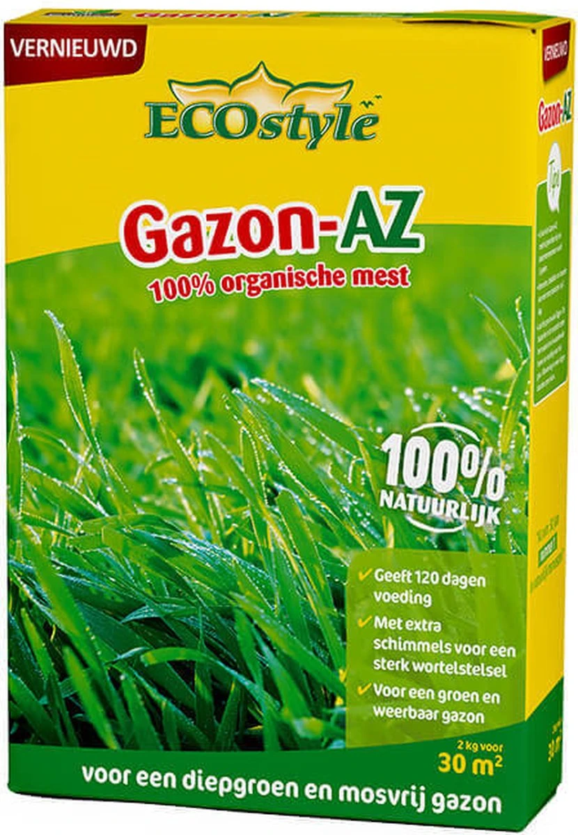 ECOstyle Gazon AZ Organische Gazonmest – Voor Diepgroen En Sterk Gazon – Geeft Tot 120 Dagen Voeding – Werkt Tegen Mos - 265 M² - 20 KG 5 ECOstyle Gazon AZ Organische Gazonmest – Voor Diepgroen En Sterk Gazon – Geeft Tot 120 Dagen Voeding – Werkt Tegen Mos - 265 M² - 20 KG - Image 5