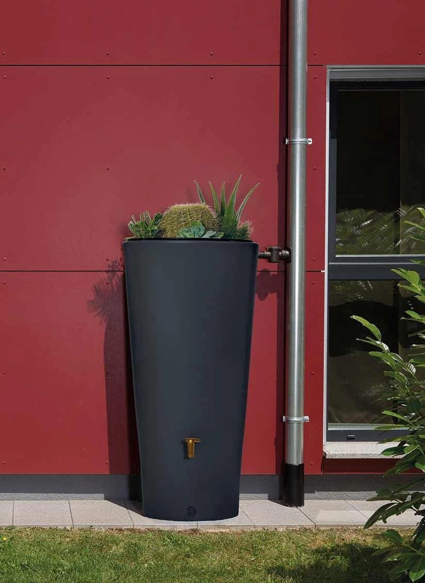 Garantia 2in1 Regenton - VASO - 220 Liter - Antraciet 2 Garantia 2in1 Regenton - VASO - 220 Liter - Antraciet - Image 2