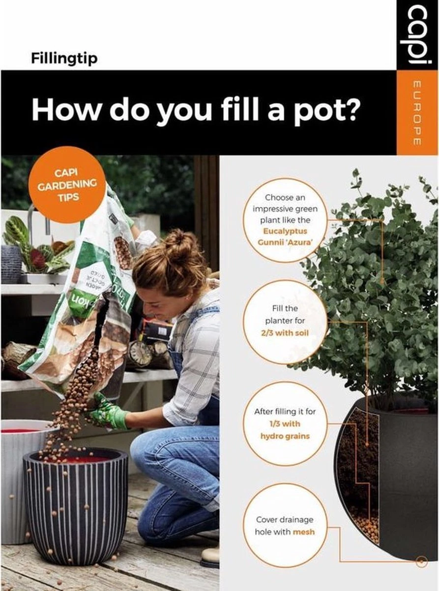 Capi Europe - Vaas Elegant Deluxe Rib NL - 40x60 - Zwart - Voor Binnen En Buiten - KBLR1131 12 Capi Europe - Vaas Elegant Deluxe Rib NL - 40x60 - Zwart - Voor Binnen En Buiten - KBLR1131 - Image 12