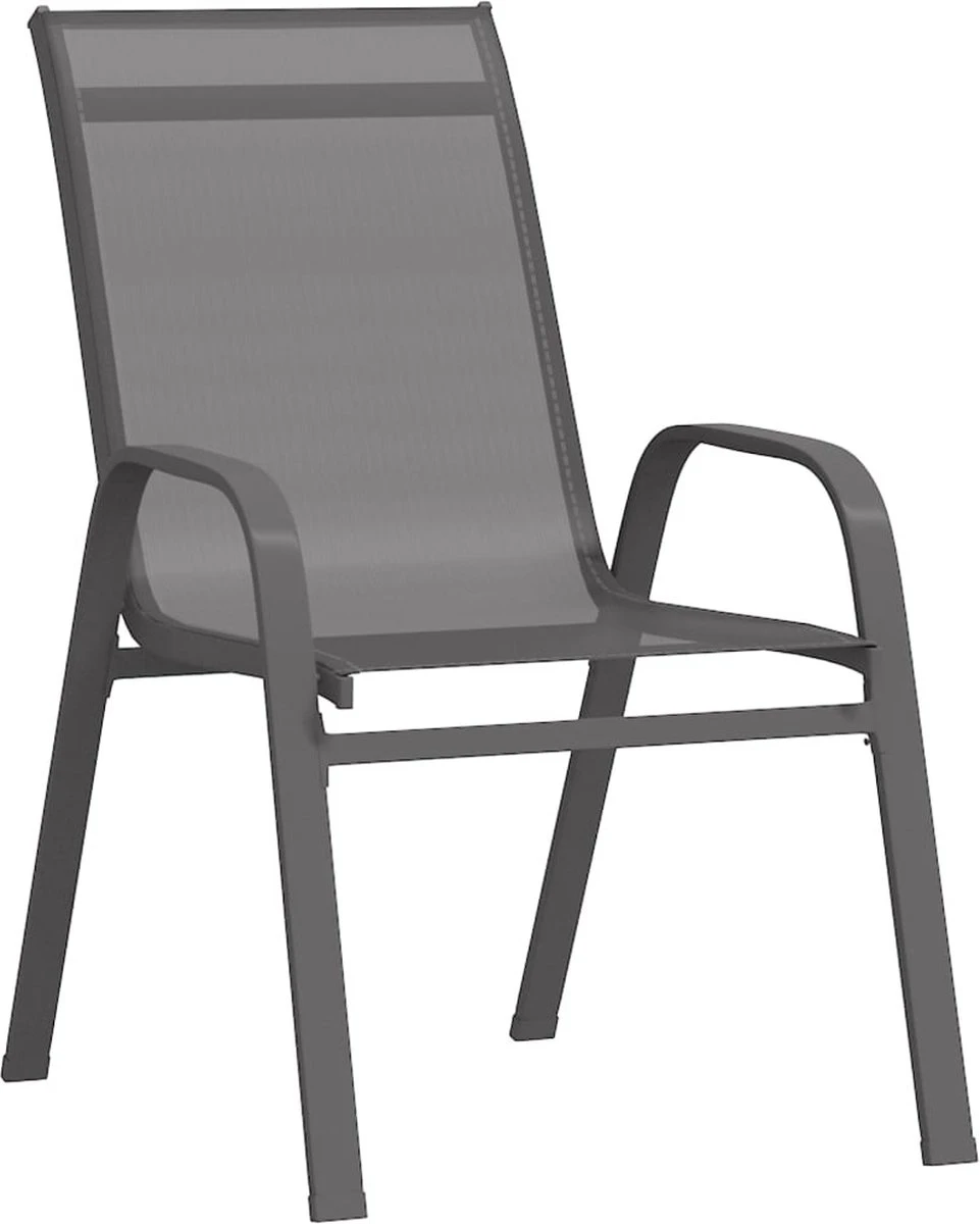 VidaXL 5-delige Tuinset Grijs En Zwart 5 VidaXL 5-delige Tuinset Grijs En Zwart - Image 5